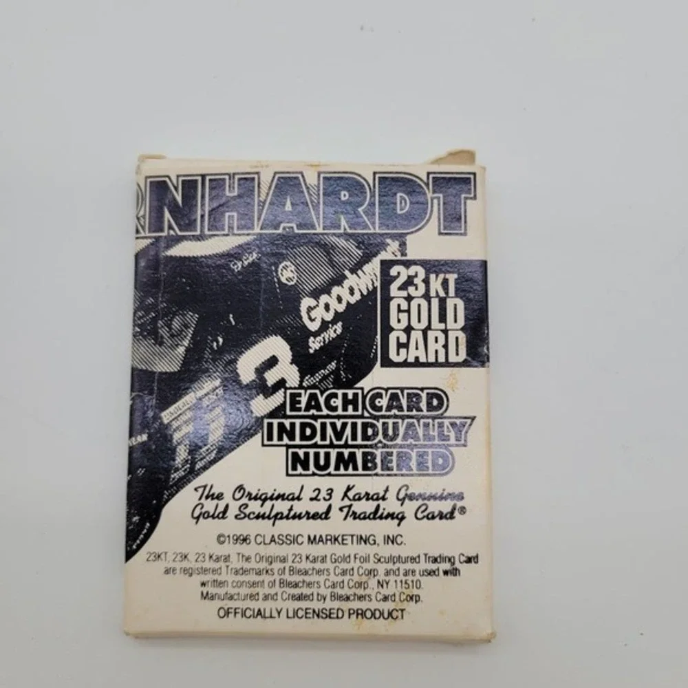 1996 Dale Earndhardt 7 Time Nascar Cup‎ Champion 23kt Gold Card #0339